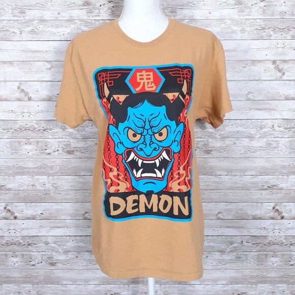 Spencers Graphic Tee M Demon Short Sleeved 246A - Picture 1 of 3